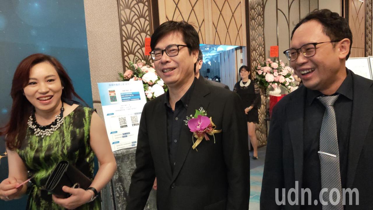 行政院副院长陈其迈今中午出席高雄市医师公会医师节庆祝大会。 记者蔡容乔/摄影